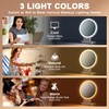 1X/20X Magnifying Mirror with Light, Double Sided Makeup Mirror with