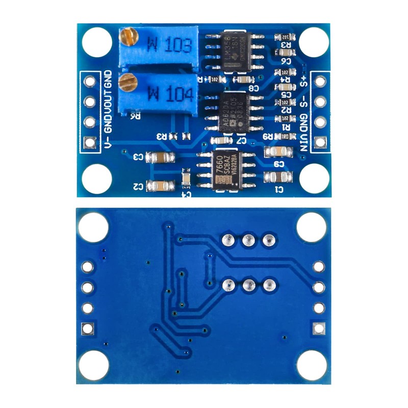 ACEIRMC 2pcs Voltage Amplifier Module AD620 Instrumentation Amplifier Module Signal