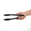 Vogue Tongs 23 cm/9 inch, Black, Polycarbonate Plastic, Comfortable Grip,