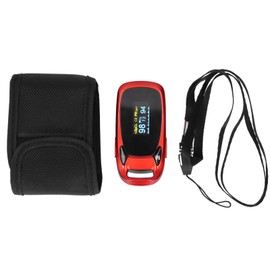 Fingertip Pulse Oximeter Digital Battery Blood Oxygen Saturation Monitor with LanyardOrange