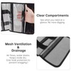 Roll Up Fishing Lure Wraps,5 Pocket PVC Lure Bag,Protective＆Foldable Cover