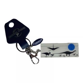 Universal Studios Jurassic World Biosyn Chart Keychain