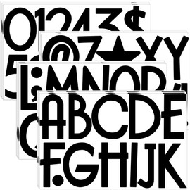 12 Sheets Bulletin Board Letters 144 Large Letter Stickers Vinyl Alphabet Stickers Waterproof Self Adhesive Letters for Bulletin Board Mailbox Window Door Sign Car Poster Classroom Decor(Black,3 inch)