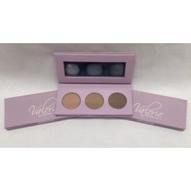 Palette Valerie Beverly Hills Eye Brow Palette - New Lot of 3, Blonde, Brunette & Ash