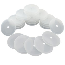 Master Magnetics RC-RB80X25 Rubber Cover for Round Base Magnet Fastener, 3.20" Diameter, White (Pack of 25)