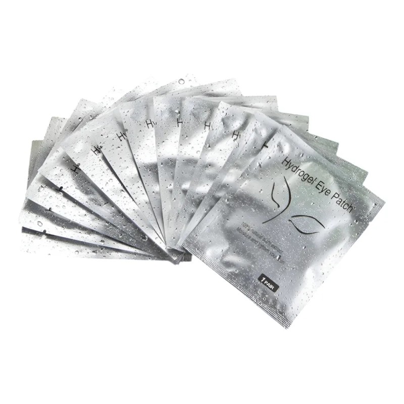 50 Pares Parches Hidrogel Para Extension Lifting De Pestañas Blanco