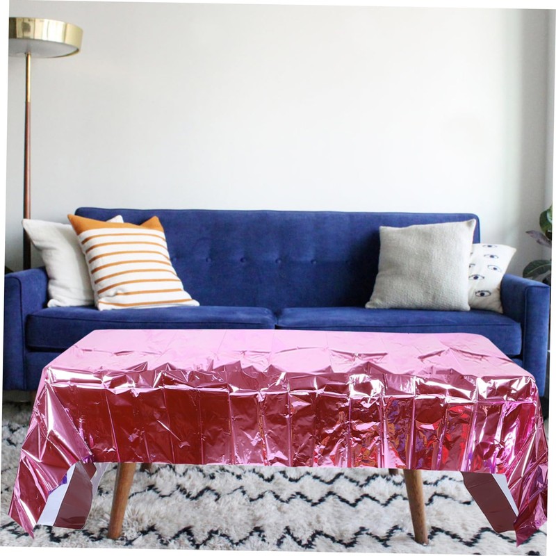NOLITOY 4pcs Shiny Fringe Tablecloths Tinsel Backdrop for Memorable Boy