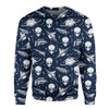 Funny Alien Space Sweatshirt for Men Comfortable Long Sleeve Pullover