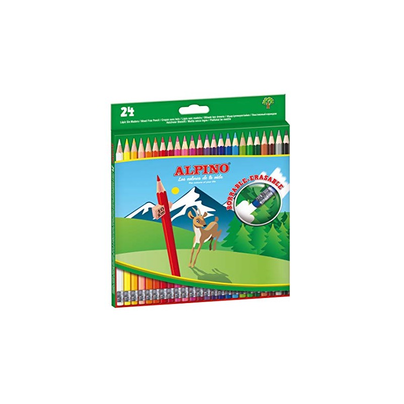 Alpino 24 Erasable Colouring Pencils