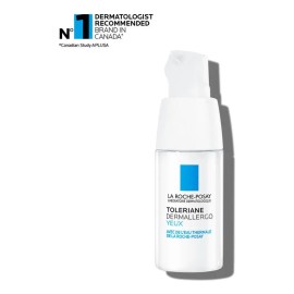 Crema Facial de Cuidado Suave La Roche-Posay Toleriane para Piel Sensible, con Protector Solar y Textura Ligera para el Contorno de Ojos