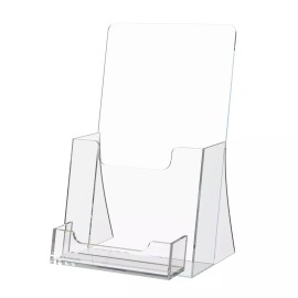 marketing holders Tri-Fold Brochure Holder with Business Card Pocket Counter Display Stand