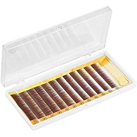 Extensiones de Cejas Postizas, Color Marrón Oscuro, Fibra Extensiones de Cejas Curvas y Sedosas, Reutilizables, Recortables, Sanitarios a Prueba de Polvo, lo Mejor para
