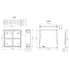ICC 14” Plastic Structured Wiring Enclosure, Media Enclosure with Cover,