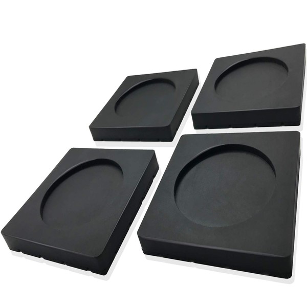 st-001 Anti-Vibration Rubber for Washing Machines, Square, Set of 4,