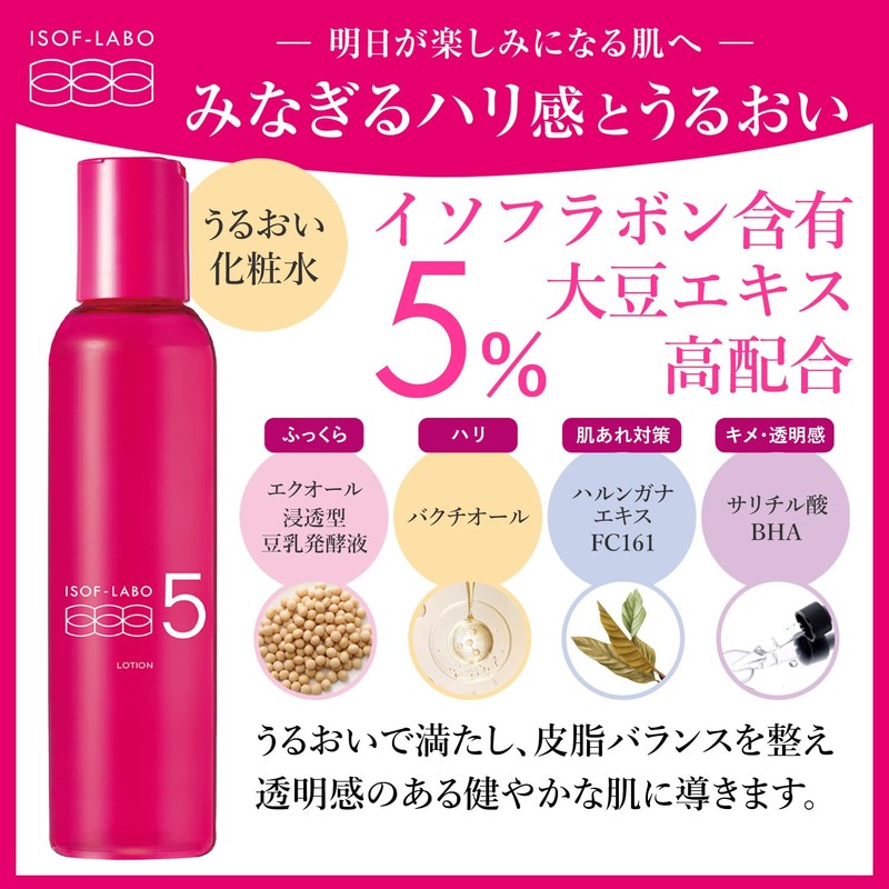 ISOF LABO 5% Lotion, Aromatic Pomegranate Scent, 5.3 fl oz