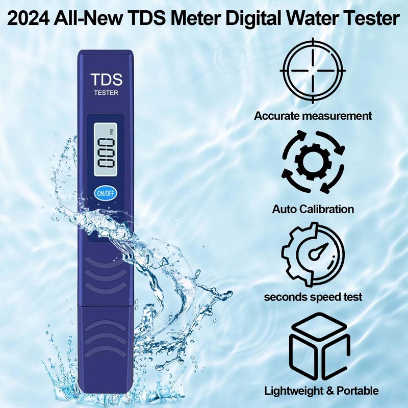 QNCIGER TDS Meter, Digital Water Quality Tester with Automatic Temperature