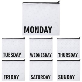 Packing Cubes for Kids and Baby Travel Organizer Pouches for Suitcases and Luggage Travel Accessories for Boys and Girls Summer Camp, Cruise, and Family Vacations, Days of Week(7 Pcs)