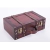 Vintiquewise(TM Old-Fashioned Small Suitcase/Decorative Box with Straps