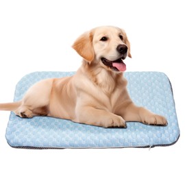 Self-Warming Dog Cat Bed Pad, Self-Heating Thermal Cat and Dog Bed Mat, Large 42x66cm Heating pad for Dog,Dual-Purpose Endothermic Color Changing Arc-Chill Cooling Fiber,Foldable Washable Pet Bed