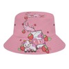 Strawberry Milk Cow Men's Women's Bucket Hat Summer Vacation Travel