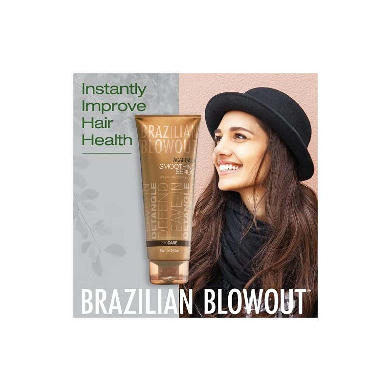 Brazilian Blowout Açaí Suero Suavizante Anti-Frizz, 8 Oz
