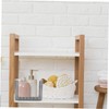 Hohopeti Transparent Bathroom Shelf Organizer Makeup Display Tray for Narrow