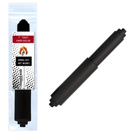 Toilet Paper Holder Spring Rod | Toilet Paper Roller Replacement | Standard & 7 Inch Size Toilet Paper Holder Replacement Rod (1, Black)