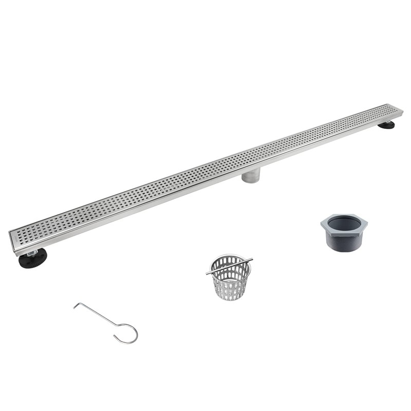 Bernkot Linear Shower Drain 48", 304 Stainless Steel Floor Drain