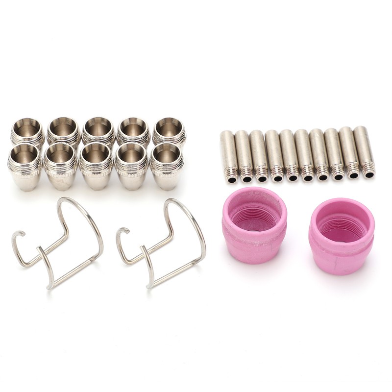 Plasma Cutting Torch Consumables Kit Electrode Contact Tip Ceramics Nozzle