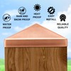 Blulu 2 Pcs 6''x6'' (Actual 5.5''x5.5'') Solid Copper Pyramid Post