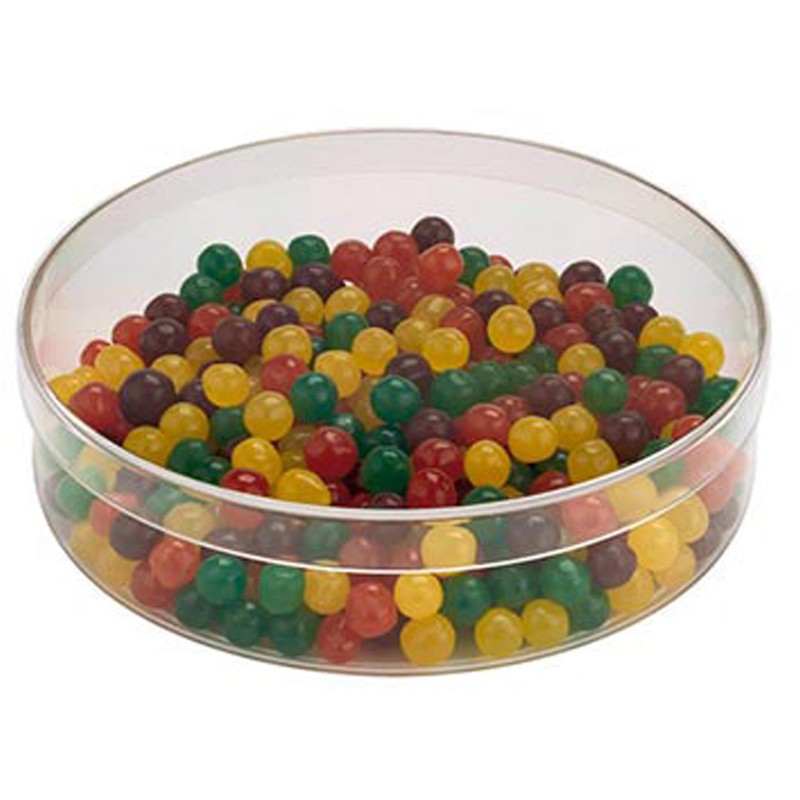 Pioneer Plastics 175C Clear Round Plastic Container, 6" W x