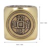 Metal Figertip Rotating Cube Embossed 6 Sided Anti Anxiety Stress