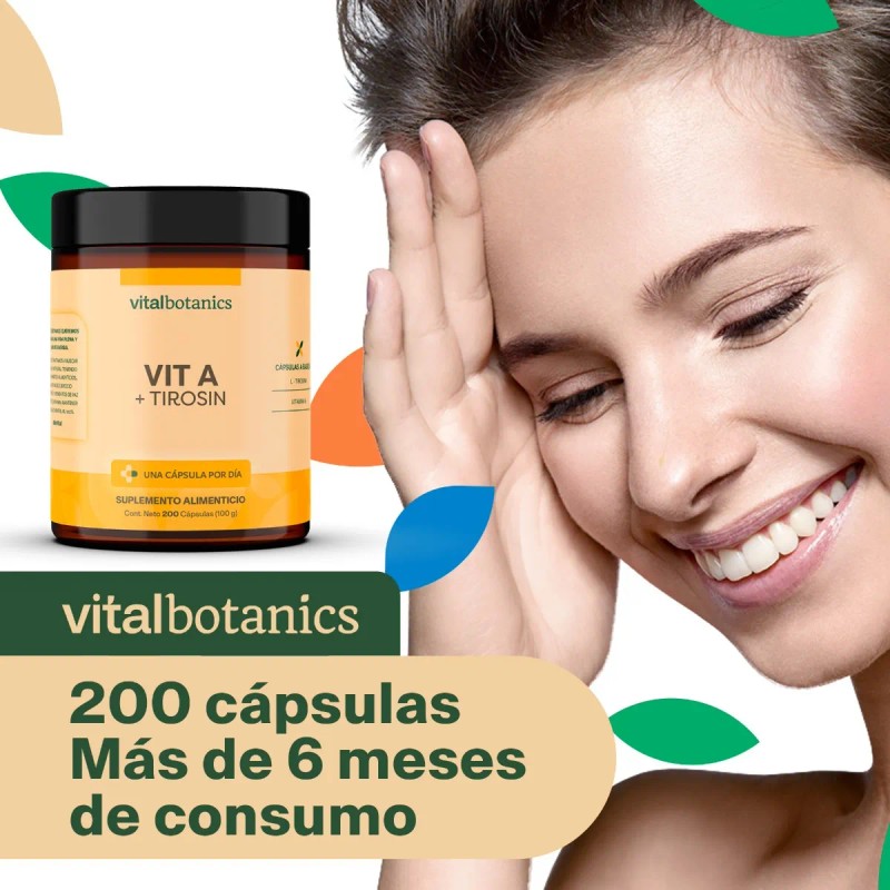 Vitamina A Retinol 200 Caps Sistema Inmune | Vitalbotanics Sabor