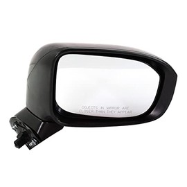 Fitrite AutoParts New Right Side Power Door Mirror For 2014-2015 Honda Civic, Manual Folding, Non-Heated, Paintable, Without Dimming, Blind Spot Detection HO1321282