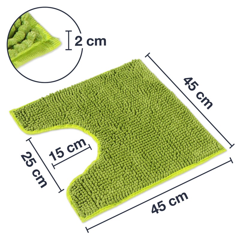 WohnDirect bath mat, bathroom rug, can be combined into a