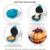 Starfrit 4-In. Electric Mini Pancake Maker, Blue Small Kitchen Appliance,