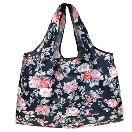 allydrew Unisex's Reusable Grocery Bags, Flowers & Ferns, Set of 5