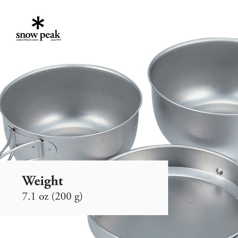 Snow Peak Titanium Cookware (3-Piece)