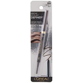 L'Oreal Paris L'Oreal Paris Makeup Brow Stylist Definer Waterproof Eyebrow Pencil, Ultra-Fine Mechanical Pencil, Draws Tiny Brow Hairs and Fills in Sparse Areas and Gaps, Brunette, 0.003 Ounce (1 Count)