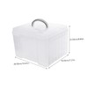MERRYHAPY Sturdy Photo Storage Box Easy to Organize Portable Plastic