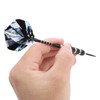 Darts Kit 12 Dart Tail Flights Shafts Black Nickel Copper