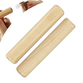 C12rtive Replacement Nail Polish Brush Holders,2Pcs Dual-Ended Professional Nail Art Brush Holders for Dip Powder Base Coat,Nail Polish Acrylic Brush for DIY & Salon Use