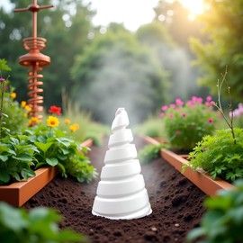 White Coil Winding Jig for Electroculture Gardening Electro Culture Copper Gardening Antenna Jig Making Tool for Growing Garden Plants and Vegetables Garden Tool Sets