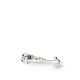 Anchor Silver Metal Tie Bar