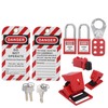 Safety Lockout Tagout Kit Lockset Fitting Tools Multifunctional Portable with