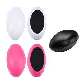 3-Piece Egg-Shaped Foot Files, Exfoliating Foot Rub, Manual Foot Scrub, Portable Foot Scrub, Reversible Pedicure Tool, Washable, Reusable Foot File