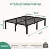 Novilla Queen Bed Frame, 14 Inch Metal Platform Bed Frame