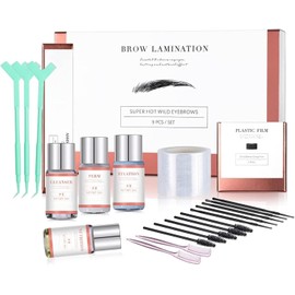 Bluemega permanente de cejas Laminado de Cejas, Juego de Cejas a Prueba de Agua de Larga Duración, Cejas Pop y Elegantes Hechas Por ti Misma, Kit de Levantamiento de Cejas Para Salón de Belleza