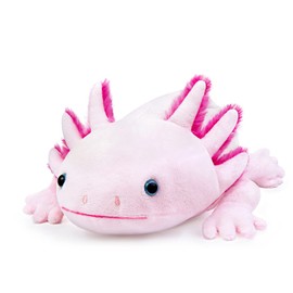 Tiny Heart Axolotl Soft Toy Plush Toy 84 cm / 33 Inch Realistic Axolotl Plush Toy Beautiful Animal Cute and Soft Gifts Plush Axolotl for Children Boys and Girls Axolotl Toy Pink