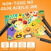 Droaful Acrylic Paint Pens Markers, 72 Pc Dual Tips Waterproof